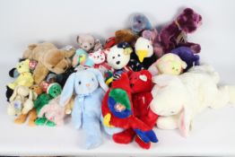 Ty Beanies - A quantity of 30 x Ty Beanie Babies and Buddies - Lot includes a 'Spangle' Beanie