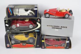 Bburago - Welly - Lledo - 5 x boxed models including 1936 Ford Deluxe Cabriolet,