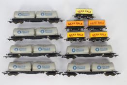 Lima, Hornby - An unboxed rake of 11 OO gauge goods wagons.