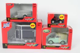 Britains - 4 x boxed models in 1:32 scale, a Land Rover Series 1 # 42848,