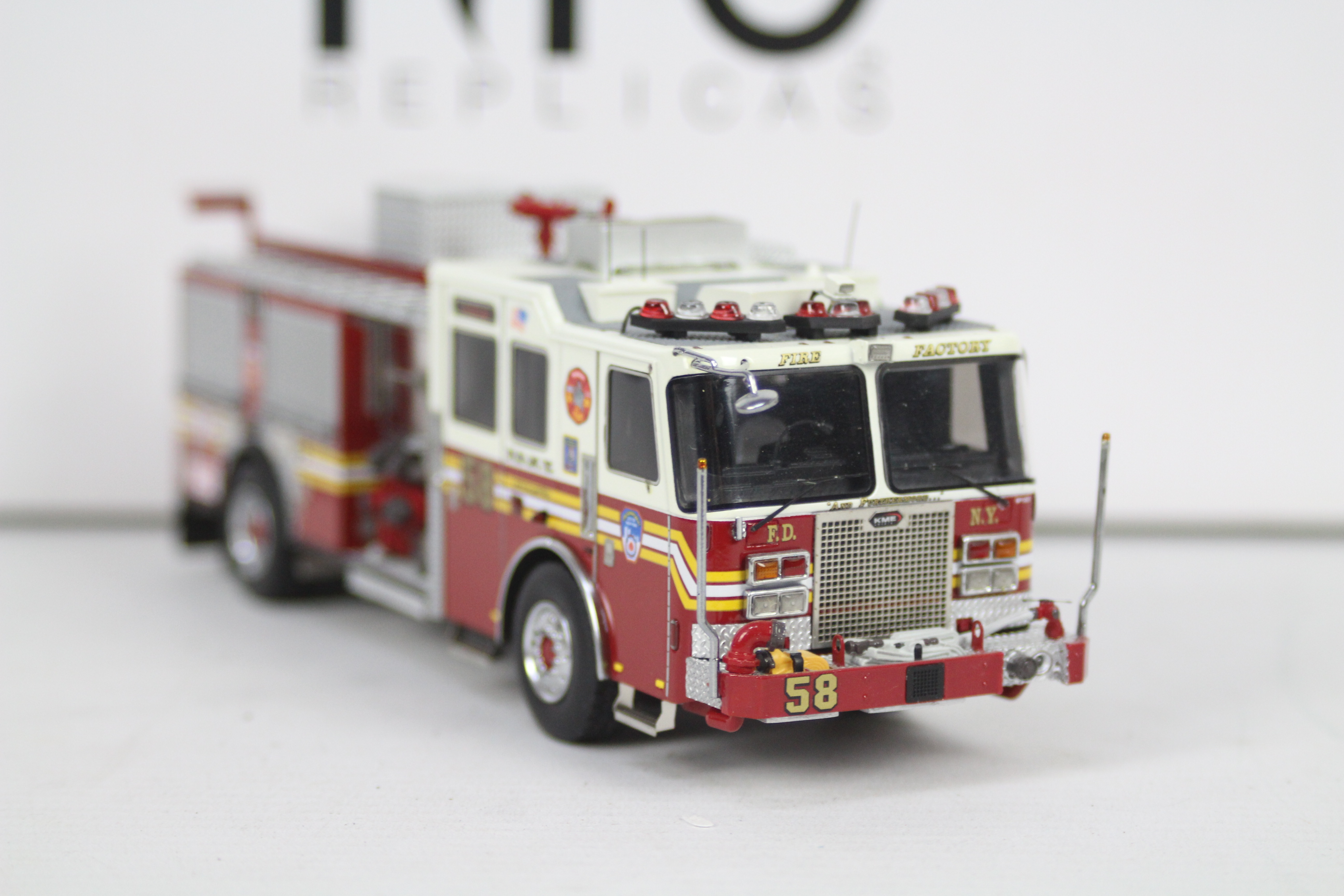 Fire Replicas - A boxed limited edition KME Severe Service Pumper Engine number 58 in FDNY livery - Image 3 of 5