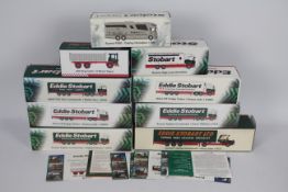 Atlas Editions - Nine boxed Atlas Editions 1:76 scale diecast model vehicles all in 'Eddie Stobart