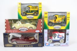 Mira - Gearbox - 5 x boxed diecast models including three 1912 Ford Delivery Van money banks #