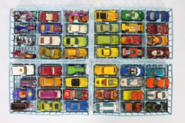 Matchbox - Corgi - Hot Wheels - 4 x trays of play worn cars including Corgi Austin Healey Le Mans