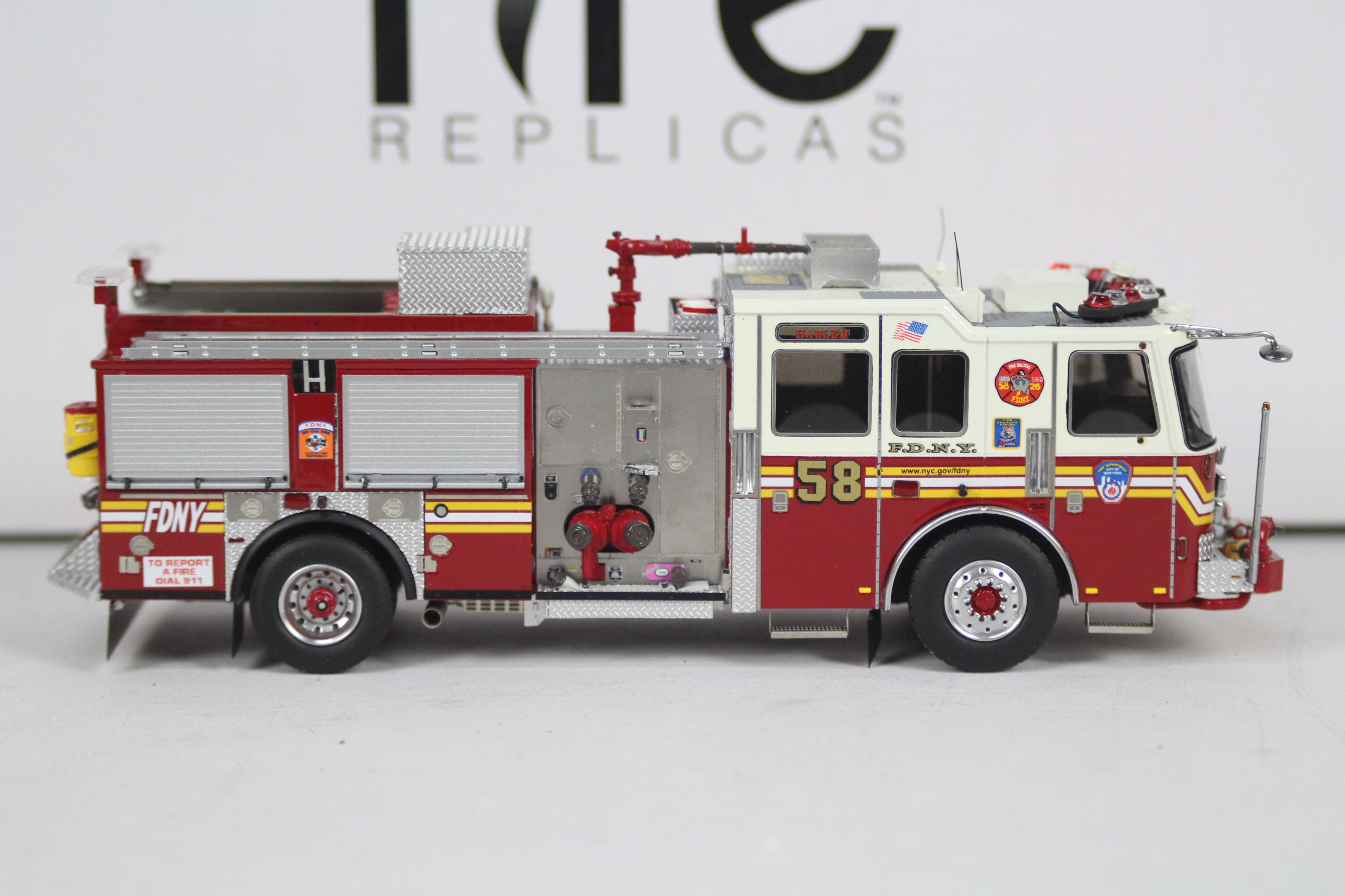 Fire Replicas - A boxed limited edition KME Severe Service Pumper Engine number 58 in FDNY livery - Image 4 of 5