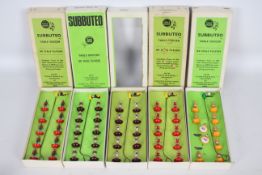 Subbuteo - Five boxed Subbuteo Heavyweight Teams.