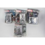 Marvel - Eaglemoss - 4 x unopened hand painted collectors figurines with magazine,