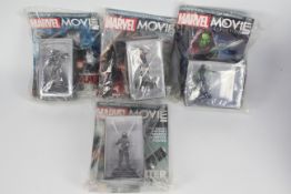 Marvel - Eaglemoss - 4 x unopened hand painted collectors figurines with magazine,