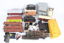 Lima, Rivarossi, Other - A collection of O gauge locomotives, rolling stock and track.