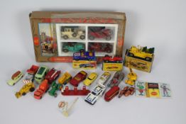 Matchbox - Corgi - Husky - A collection of boxed and loose vehicles including a boxed # 73 Ferrari