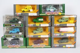 Corgi - 11 x boxed Morris Minor models including # C957/11 Van in Appleyard livery,