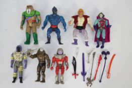 Mattel - He-Man - A collection of He-Man figures including Optikk, Prince Adam, Webstor,