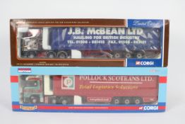 Corgi - A pair of boxed Corgi Limited Edition 1:50 scale diecast model trucks.