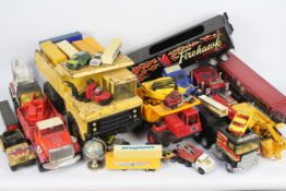 Tonka, Matchbox, Nylint, Corgi, Others - An unboxed group of vintage steel pressed,