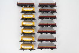 Bachmann - 14 unboxed OO gauge Grain and Open Wagons from Bachmann.
