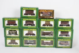 Replica Railways - 14 x boxed 00 gauge wagons including 4 x 12 Ton Vent Van in BR brown # 13612,