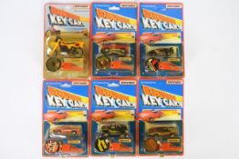 Matchbox / Kidco - Six vintage 1983 carded Matchbox plastic vehicles in blister packs from the