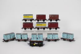 Bachmann - 12 unboxed OO gauge conflat wagons by Bachmann.