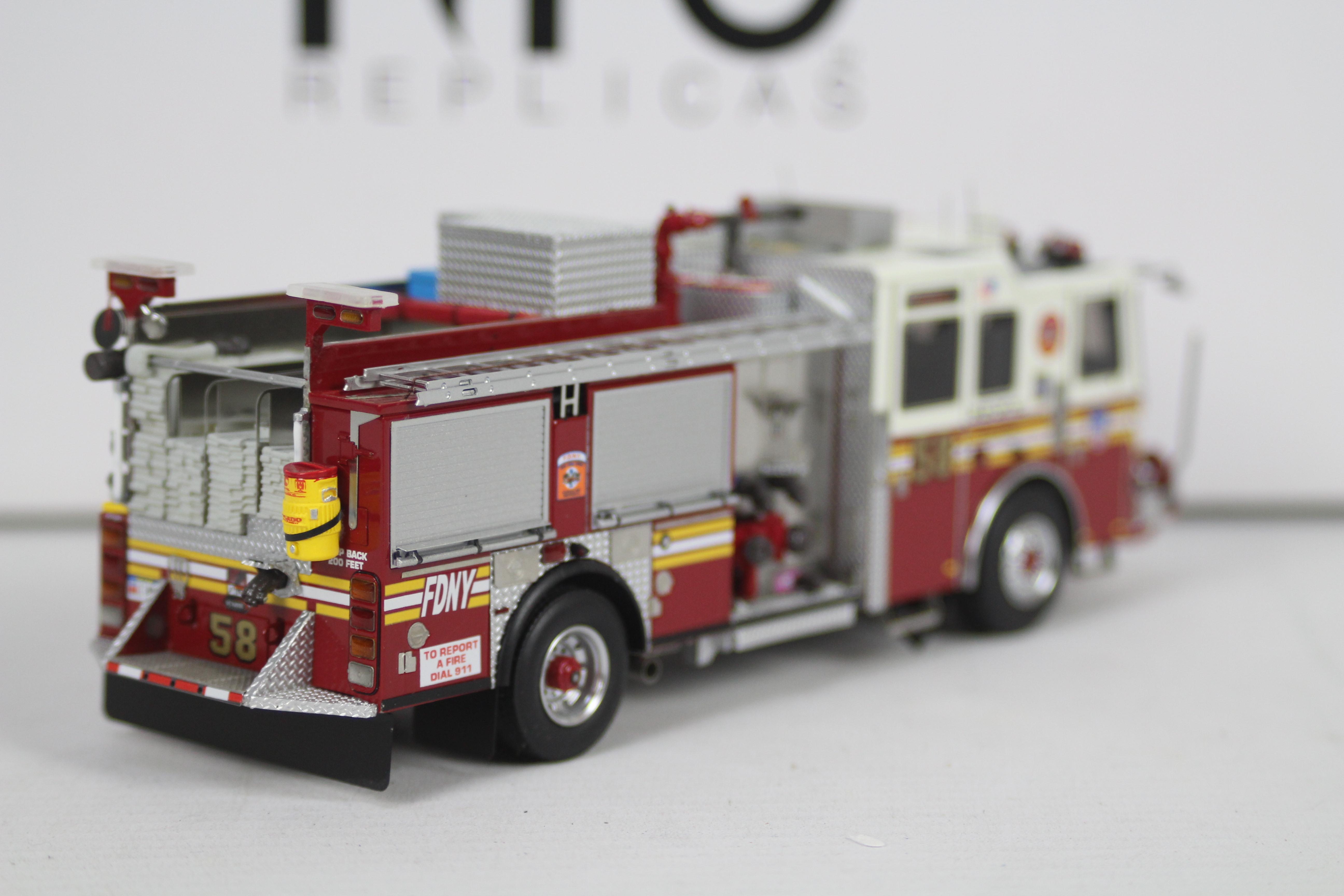 Fire Replicas - A boxed limited edition KME Severe Service Pumper Engine number 58 in FDNY livery - Image 5 of 5