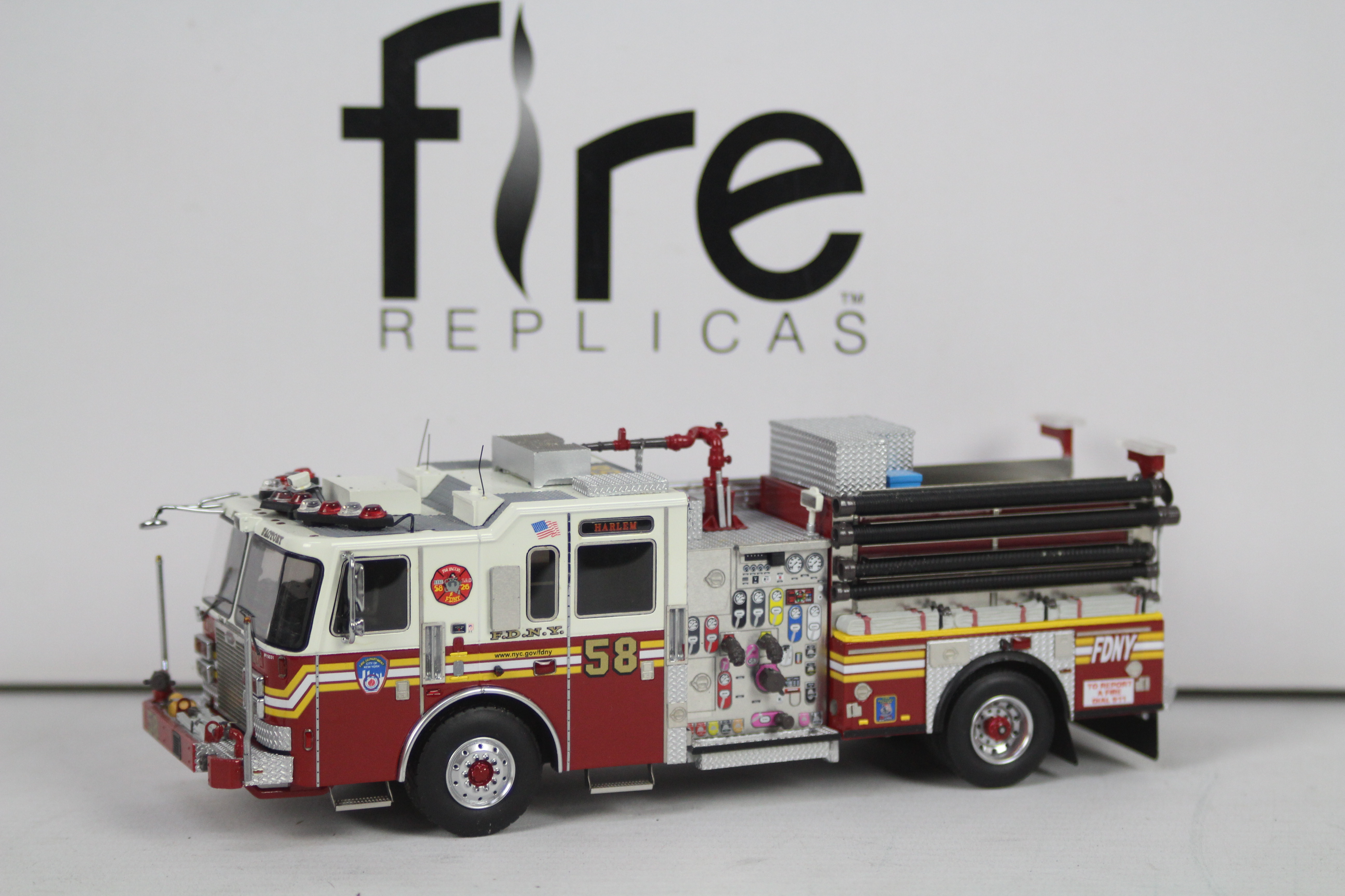 Fire Replicas - A boxed limited edition KME Severe Service Pumper Engine number 58 in FDNY livery - Image 2 of 5