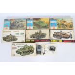 Esci - Hasegawa - 7 x boxed military model kits in 1:72 scale including Cruiser Tank Crusader III #