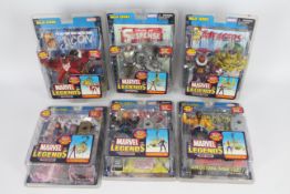 Marvel - Toy Biz - 6 x unopened Mojo Series Marvel Legends including Baron Zemo, Falcon, Psylocke,