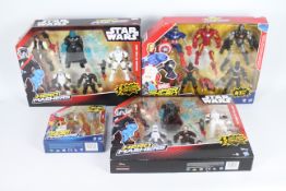Hasbro - Star Wars - Marvel Super Hero - 4 x boxed sets, two Star Wars Hero Mashers sets # B3659,