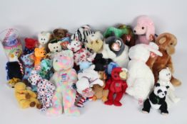 Ty Beanies - A quantity of 30 x Ty Beanie Babies and Buddies - Lot includes a cased 'Clubby' Beanie