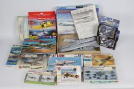 Airfix - Corgi - Hasegawa - Plastyk - 11 x model aircraft kits and 2 x diecast models including
