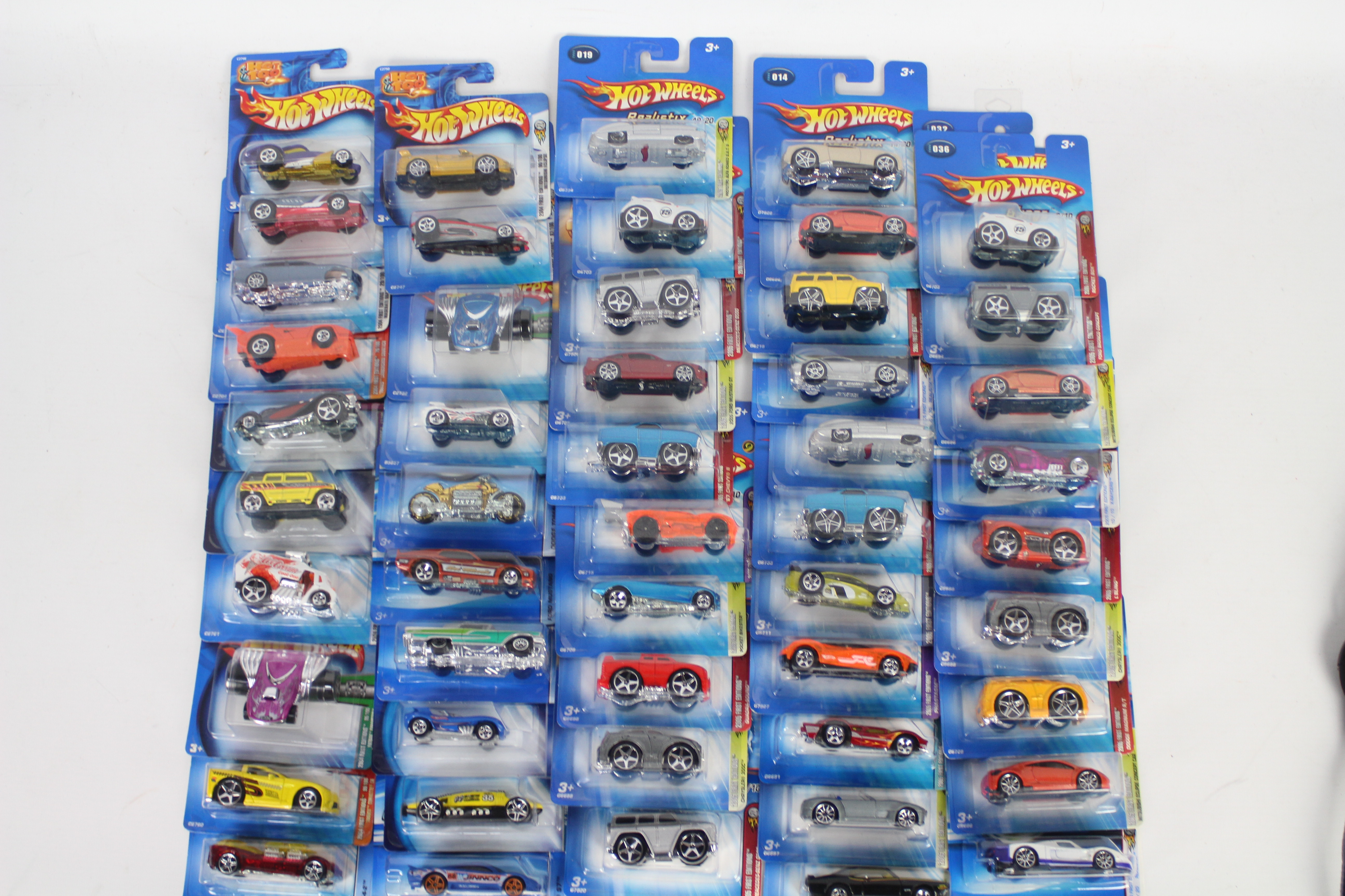 Hot Wheels - 50 x unopened models including 2004 and 2005 First Editions,