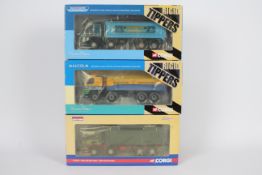 Corgi - Three boxed Corgi Limited Edition 1:50 scale diecast model trucks from the 'Rigid Tippers'