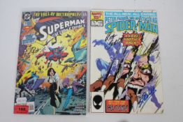 Marvel Comics - DC Comics - 2 x signed comic books,