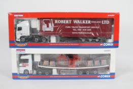 Corgi - A pair of boxed 1:50 scale Limited Edition diecast trucks from the Corgi 'Hauliers of