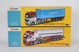 Corgi - Two boxed 1:50 scale '50th Anniversary' Corgi diecast trucks.