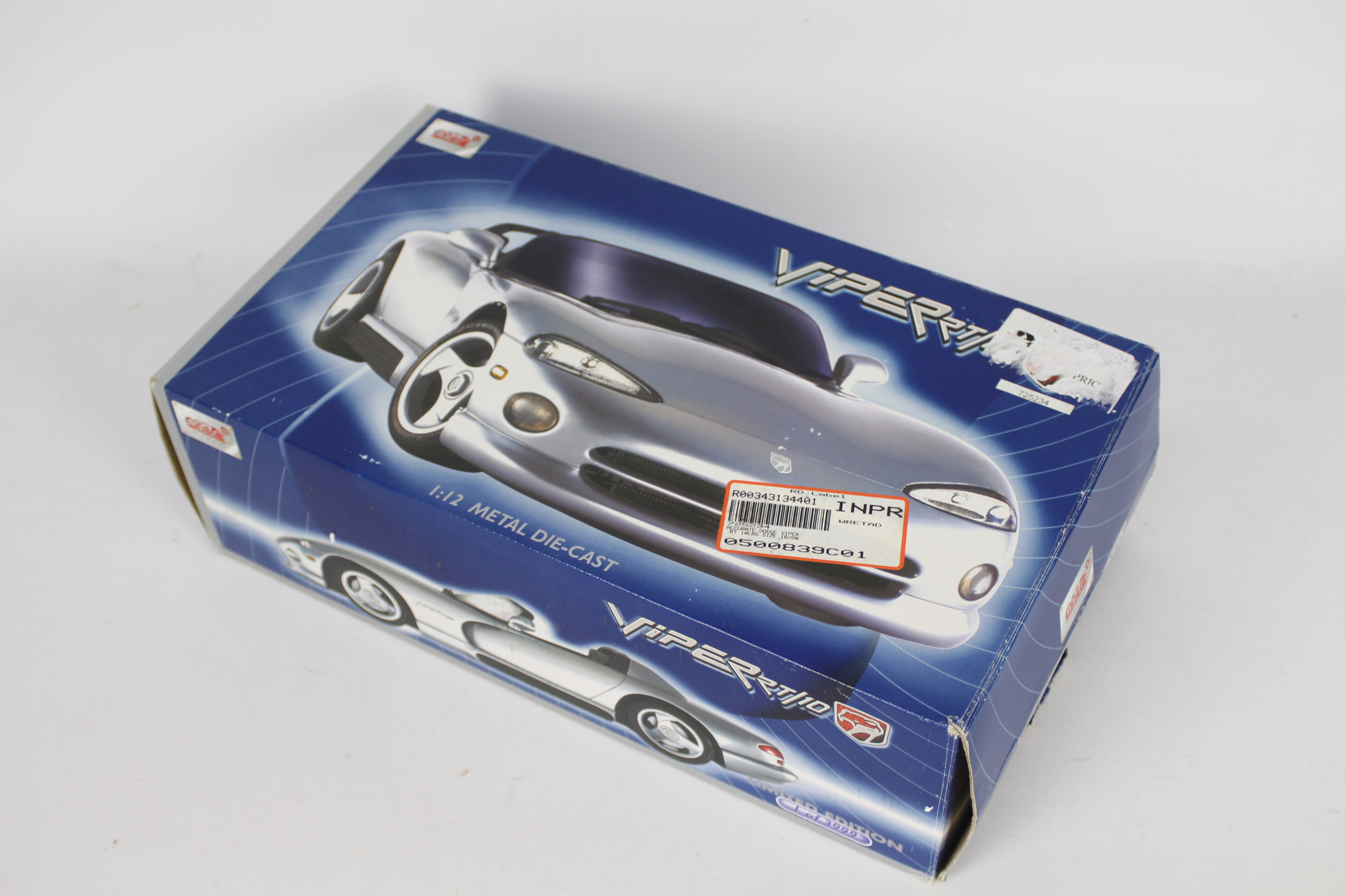 Anson - A boxed Limited Edition 1:12 scale Dodge Viper RT/10 by Anson. - Image 5 of 5