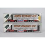 Tekno - Eddie Stobart - 2 x boxed limited edition trucks in 1:50 scale,