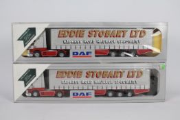 Tekno - Eddie Stobart - 2 x boxed limited edition trucks in 1:50 scale,