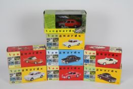 Corgi Vanguards - 8 x boxed cars in 1:43 scale including Hidden Treasures Morris Marina # VA06304,