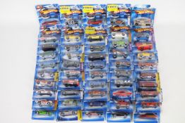 Hot Wheels - 50 x unopened carded vehicles from 2006/7 including Shelby Cobra Daytona Coupe # K6138,