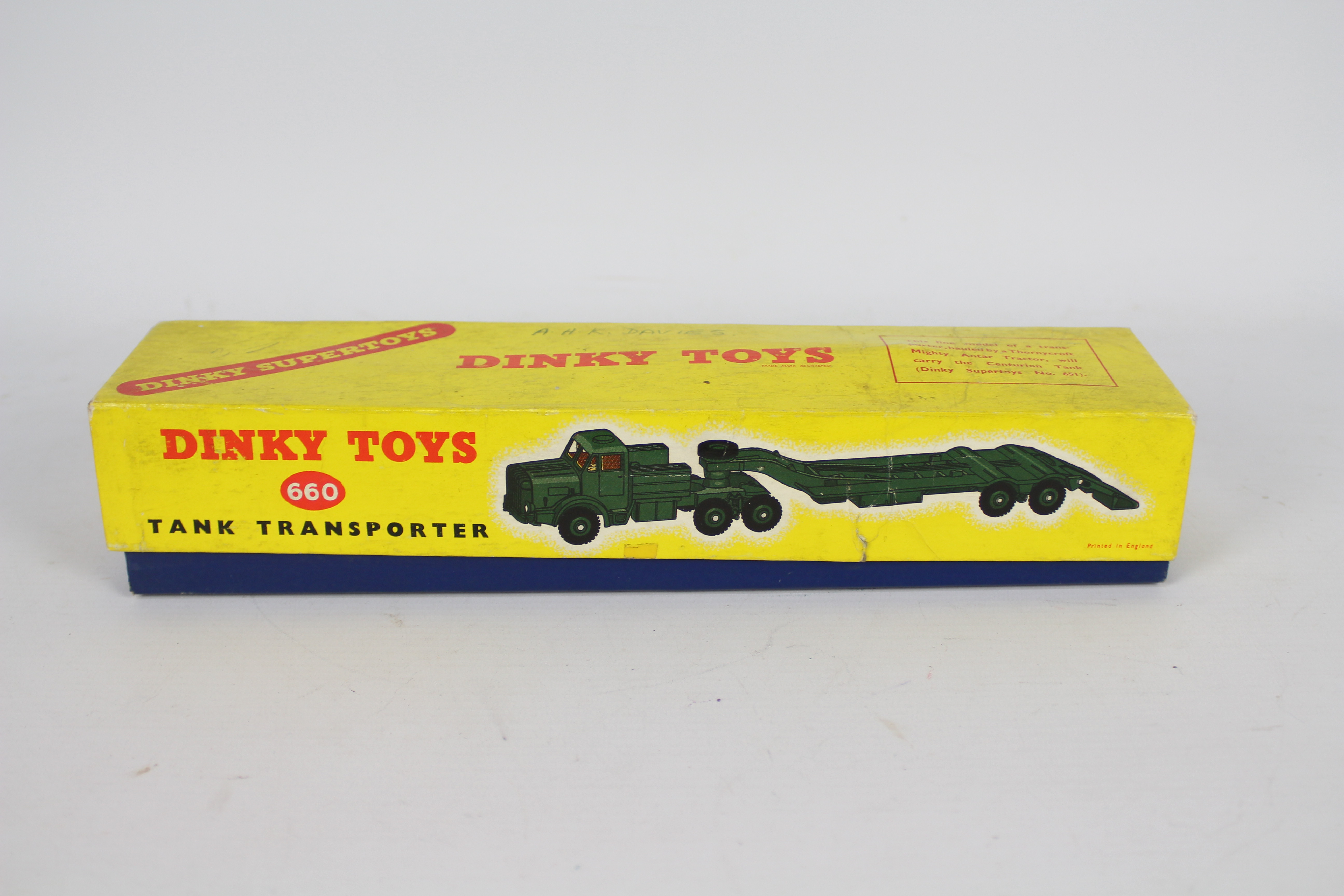 Dinky - A boxed Mighty Antar Tank Transporter # 660. - Image 6 of 6