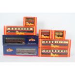 Bachmann - Hornby - 8 x boxed 00 gauge wagons and coaches including,