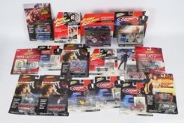 Johnny Lightning - A carded group of 16 'James Bond' themed 1:64 diecast model vehicles from Johnny