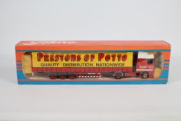 Tekno - A boxed Tekno #84 'The British Collection' 1:50 scale diecast DAF XF430 Curtainside