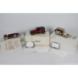 Franklin Mint - 3 x boxed cars in 1:24 scale including 1911 Rolls Royce Tourer,