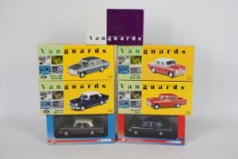 Corgi Vanguards - 7 x boxed models including limited edition Morris Oxford in rose taupe &