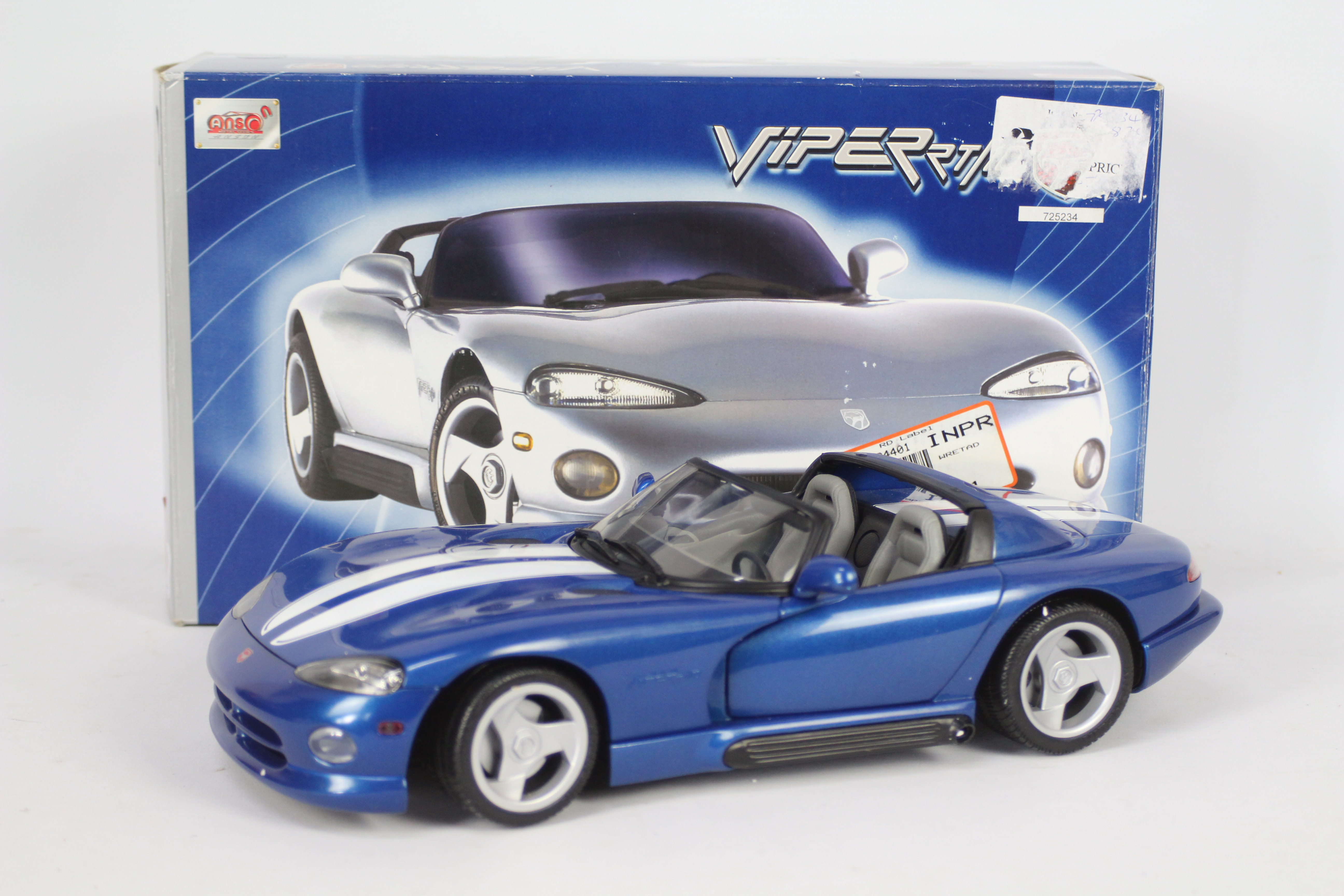 Anson - A boxed Limited Edition 1:12 scale Dodge Viper RT/10 by Anson.