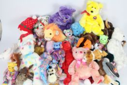 Ty Beanies - A quantity of 30 x Ty Beanie Babies and Buddies - Lot includes a 'Sledge' Beanie Baby