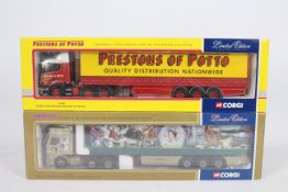 Corgi - A pair of boxed 1:50 scale Limited Edition diecast trucks from Corgi.