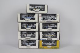 Gearbox - 9 x boxed limited edition American Police cars in 1:43 scale including Miami-Dade K-9