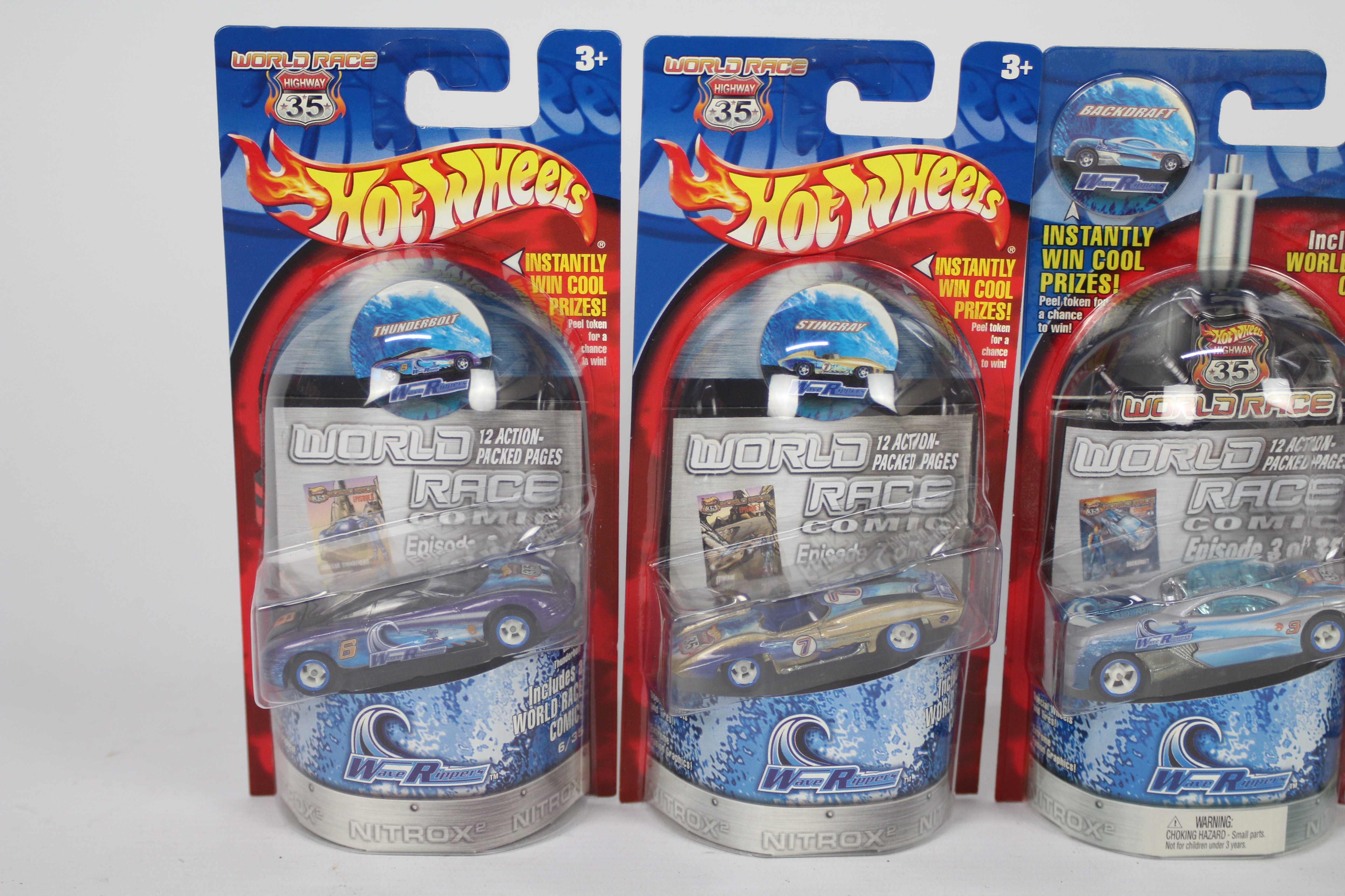 Hot Wheels - World Race - 4 x Rare limited edition models, Numbers 3,5, - Image 3 of 4